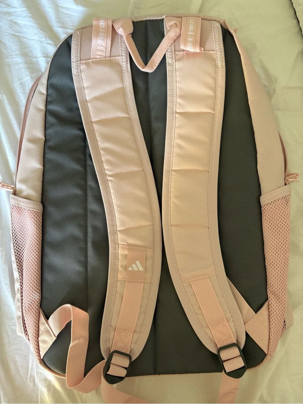 adidas Light Pink Backpack with White Logo - Picture 3 of 6